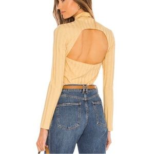 Jonathan Simkhai Standard Janelle Open Back Mock Neck